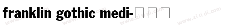 franklin gothic medi字体转换